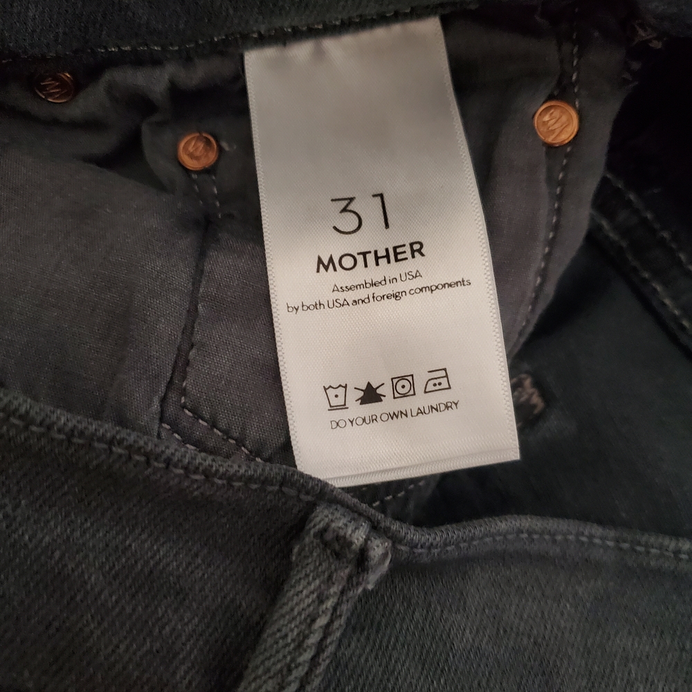 MOTHER Gray Ankle Cropped Jeans - Picture 10 of 11